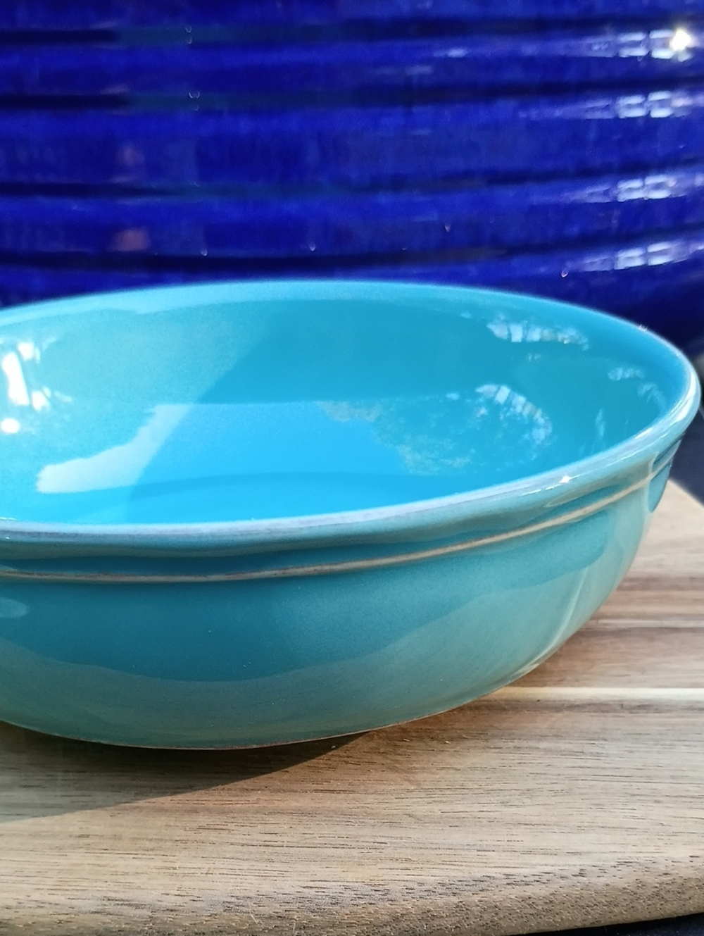 PB Turquoise Cambria Soup Bowl